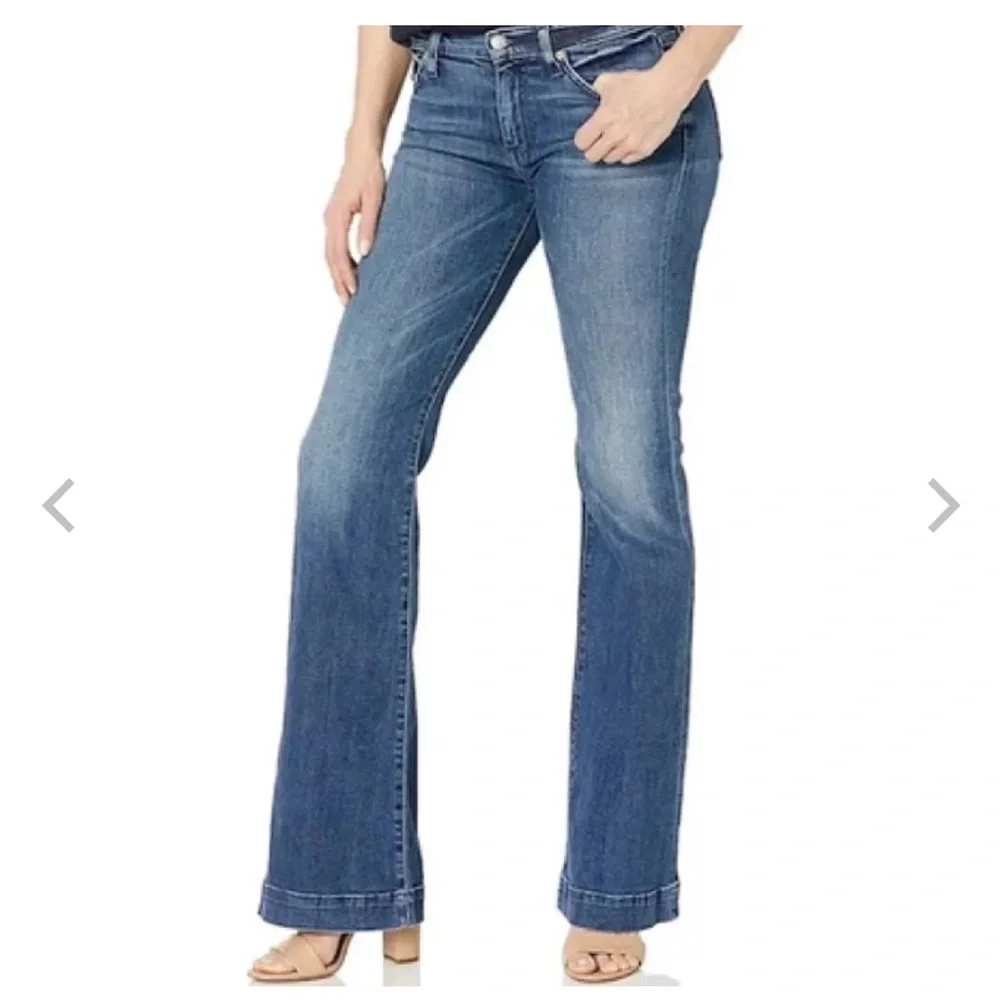 7 FOR ALL MANKIND NWOT TAILORLESS DOJO - LAKE BLUE Size 32 - Picture 2 of 4